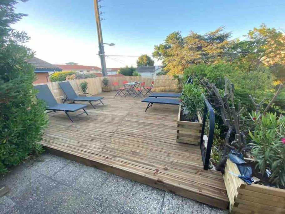 Maison A Arcachon Avec Piscine Hors-Sol Экстерьер фото